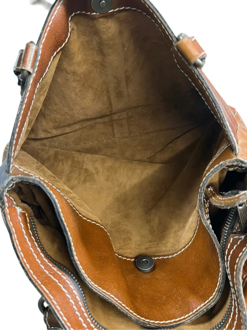 Patricia Nash Tan Leather Everyday Shoulder Bag